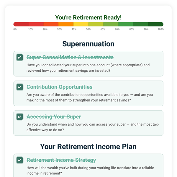 Forest Wealth Retirement Ready Checklist